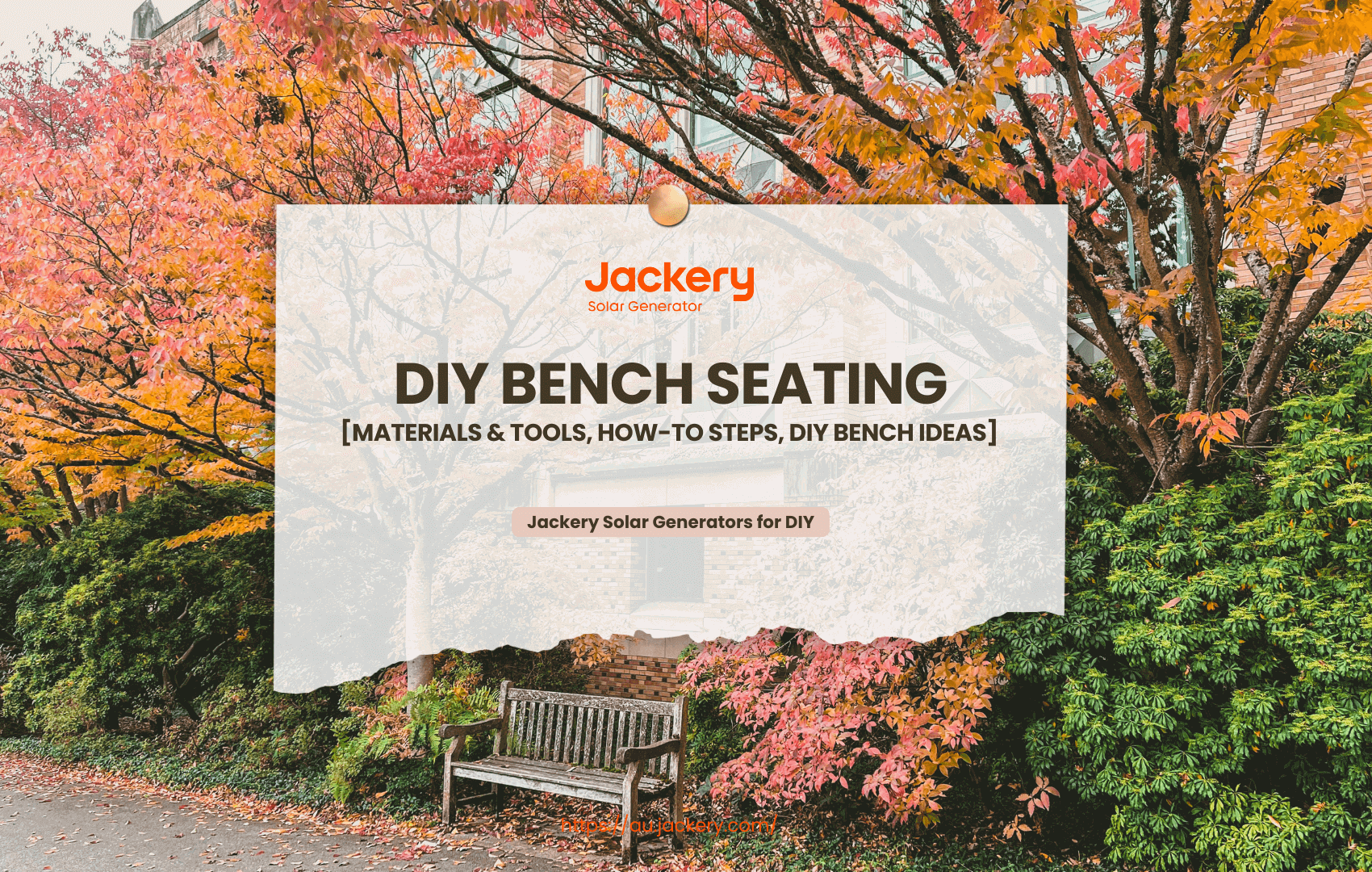 How to DIY an Outdoor Bench Seating?