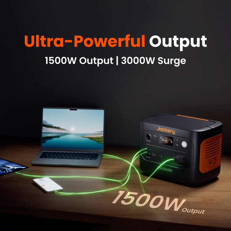 Jackery Solar Generator 1000 v2 (Explorer 1000 v2 + SolarSaga 100W x1)