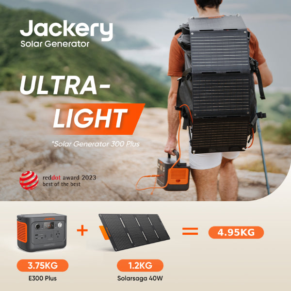 Jackery Solar Generator 300 Plus 288Wh Lightweight LFP - Jackery